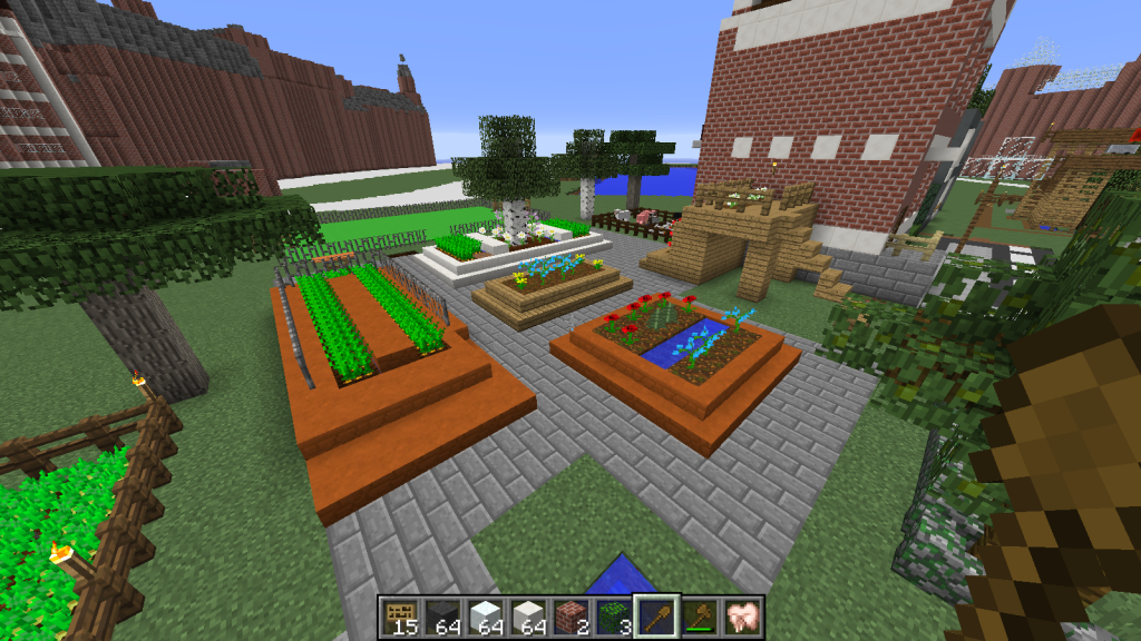 Minecraft - urban gardens